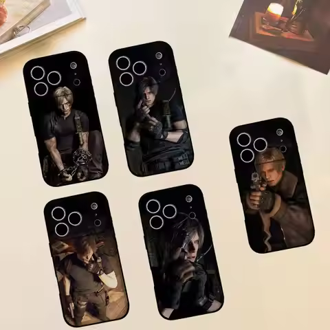 Cool L-Leon S. Kennedy Phone Case For IPhone 1716 15 14 13 Pro Max 11 12 Mini X Xs XR Black Silicone