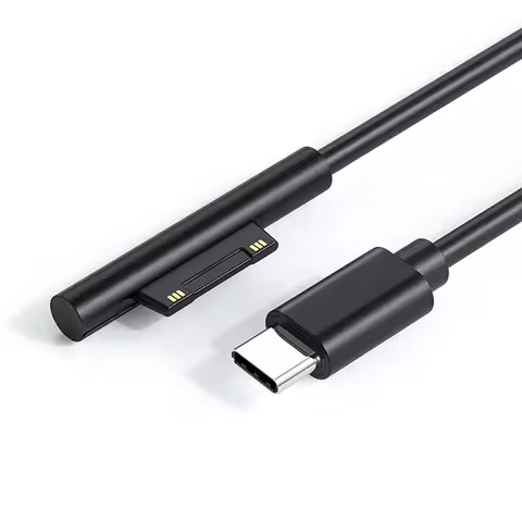 1.5m Type C Power Supply Charger Adapter PD 65W Fast Charging 15V 3A USB C Adapter Cable for Microso