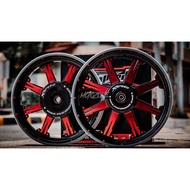 XSPEED XR8 HONDA CLICK BLACK/RED