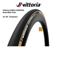 Vittoria CORSA CONTROL Tubular Road Bike Tires 25-28c GRAPHENE 2.0 100-175psi Parapara Black