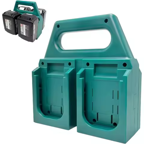 Compatible With Makita 18V 14.4V Battery Holder Heavy Duty Injection Molded 4/6 Slot Quick Access An