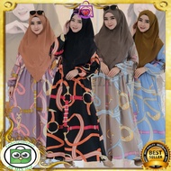 HK MIX- Gamis Syar'i Set / Gamis Syakila Set Khimar Syari / Gamis Set