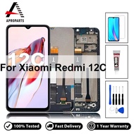 จอ LCD คุณภาพสูงสำหรับ Xiaomi Redmi 12C POCO C55จอแสดงผล ดิจิไทเซอร์หน้าจอสัมผัสอะไหล่ทดแทนประกอบ100