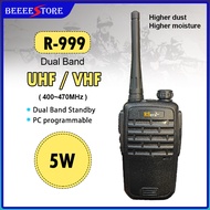 RSera R-999 5W Dual Band Radio Walkie Talkie VHF / UHF 136-174MHz/400-470MHz