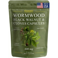 WormwoodkWalnutHullandCloveCapsules|HighStrengthCleanseforHumans.2 MonthsSupply|60Capsules, 600mg.Gl