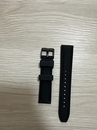 黑色矽膠錶帶（連快拆）20mm