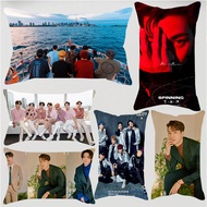 Korean Boy Band GOT7 갓세븐 Single Side Print Rectangular Pillowcase Sofa Car Bed Pillow Case Cushion Cover Polyester Pillow Case Home Decoration（Without Pillow Inner）30x50cm