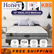 (FREE Shipping) HONEY 100% Authentic 10''Thickness HONEY  IDEAL ECO / Turn Free / Spring Mattress / Spinal Support