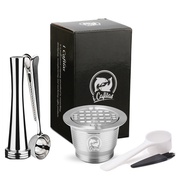 【i Cafilas】[HFG02] แคปซูลกาแฟแบบเติมได้ Tamper Pod Filter Tamper Stainless Steel Crema Coffeeware Fo