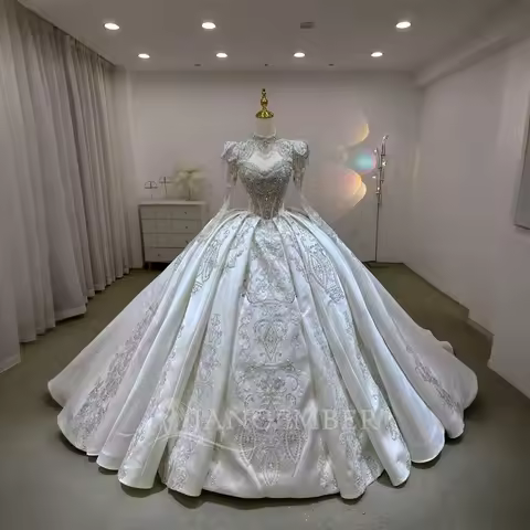 Convertible Wedding Dress 2 in 1 Satin Elegant Personalized Customized Handmade Any Ball Gown Weddin