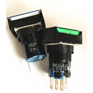 IDEC Hequan AL6-A AL6H-A14G A24RC A24GC W Y Self-Locking with Light 5 8-Pin Button Switch