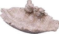 dellki DF39GG Bird Bath Leaf Gray Gold W12.2 x D7.5 x 4.1 inches (310 x 190 x 105 mm)