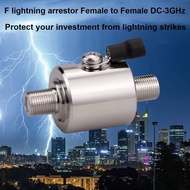 F Type Lightning arrestor Female to Female 75 ohm Cellular 2G 3G 4G LTE CATV Satellite with 90V Gas 