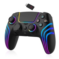 P5 Wireless Gamepad with Colorful RGB Light Vibration Burst Six-Axis Switch Computer Handle SZ-53G