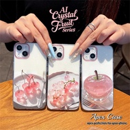AI Style Crystal Fruit Casing for Infinix Hot 40i 50 Pro 9 10 Play Note 40 Smart 9 8 7 HD Pro Plus