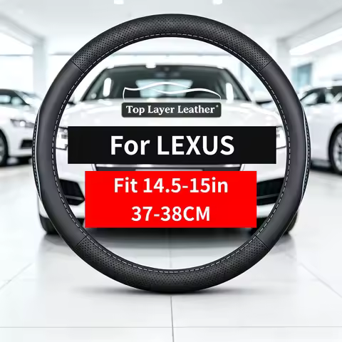 Leather steering wheel cover suitable for Lexus ES Sedan、ES 300h HEV、ES 350、ES 450h+ PHEV、ES500e IS 