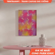 Wall Painting, Colorful Dots Geometric Wall Art, Colorful Big Polkadots Painting Printable Art, come