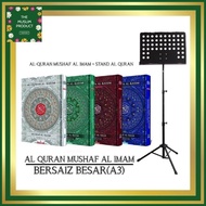 AL QURAN MUSHAF AL IMAM BERSAIZ BESAR BERSERTA STAND AL QURAN