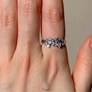 Orachat | Audrey 100 H&A ring. (แหวนตัวเรือนเงินแท้ 92.5 / หากใส่ไม่พอดีเปลี่ยนขนาดฟรี 1 ครั้ง)