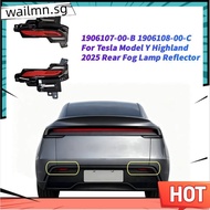 Brake Light Assembly 1 Pair Rear Bumper 1906107-00-B 1906108-00-C for  Model Y  2025 Rear Fog Lamp R