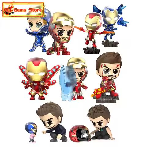 HotToys Avengers 4 Endgame Iron Man Mini Collectible Action Figures Single Pack Cosbaby Style Deskto