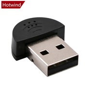 HOTWIND Portable Mini USB 2.0 Microphone Omni-Directional Stereo USB MIC for Laptop PC Computer K2T4
