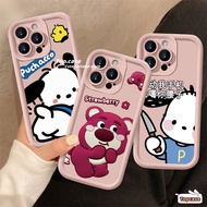 Compatible for Infinix Smart 8 7 Hot 40 Pro 40i 40 Pro 30i 30Play 30i Spark Go 2024 2023 Note 30 VIP 12 Turbo G96 ITEL S23 Cartoon Bear Puppy All-inclusive Phone Case Soft Cover