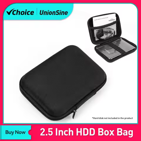 UnionSine Hard Disk Case Portable HDD Protection Bag for External 2.5 Inch Hard Drive/Earphone/U Dis