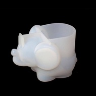 【Ready Stock】Cute Elephant Holder Silicone Resin Mold Makup Egg Stand Epoxy Resin Casting Mould Beauty Sponge Rack Mold Art Tools