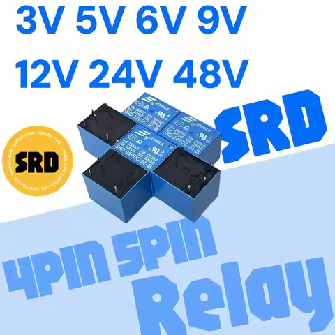 10-1pcs Relay SRD SRD-03VDC-SL-C SRD-05VDC-SL-B SRD-24VDC-SL-A SRD-12VDC-SL-C 3V 5V 6V 9V 12V 24V 10