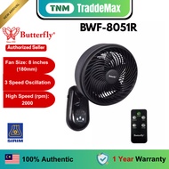 🔥PROMO🔥Butterfly Kipas Dinding - Wall Fan 8" With Remote Control BWF-8051R