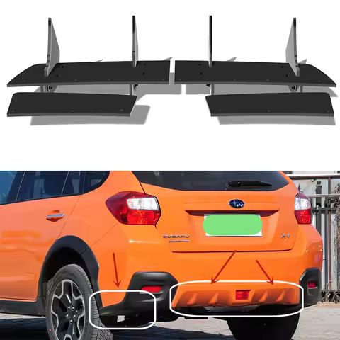 For Subaru XV Crosstrek 2013--2019 Year Rear Diffuser Bumper Lips Spoiler Splitter Body Kit Accessor