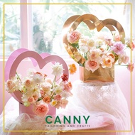 FOLDABLE LOVE Flower Box Surprise Delivery Box Love Shape Flower Box Handle Box Handle Flower Box (5