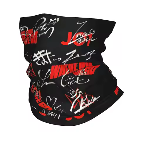 Custom JO1 Japane Boy Band Bandana Winter Neck Warmer Men Windproof Wrap Face Scarf for Ski Gaiter H