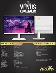 Gamdias Venus HD24IFW 23.8" IPS FHD 165hz 1ms White Gaming Monitor