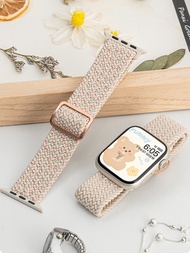 For Apple watch band 44mm 40mm 45mm 49mm 41mm 45 mm correa Braided Solo Loop bracelet iWatch series 8 3 se 5 6 7 Ultra Strap