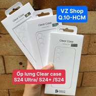 Genuine - Transparent HARD PLASTIC Clear Cover for Galaxy S24 Ultra | S24+ | S24 Plus | S24