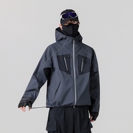 Men Women Jacket Hooded Coats Waterproof Windproof Skiing Outwear Fishing Hiking Sports Camping Ba00