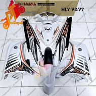 Yamaha LC 135 Cover Set Black White Exciter R Vietnam 28 V1 V2 V3 V4 V5 V6 V7 (CAKKAR) Hitam Putih O
