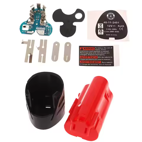 1 Set For Milwaukee 12V 1.3Ah 1.5Ah Li-ion Battery For M12 Lithium Battery Plastic Case Box PCB Prot