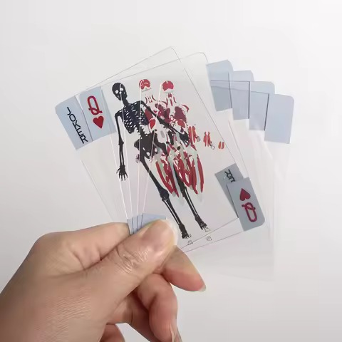 Mannequin Body Deck Human Anatomy Playing Cards X-Ray Designs Transparent Anatomy Poker Skeleton Pla