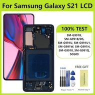 Super AMOLED LCD For Samsung Galaxy S21 5G SM-G991B SM-G991B/DS LCD Display Touch Screen Assembly Di