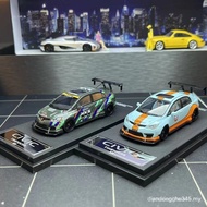 TM 1/64 Honda Civic FD2 Track Edition Alloy Car Model Diecast Car Toys Collection Birthday Gift VGEH
