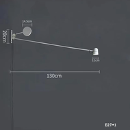 【A VOGUE】  Long Arm LED Wall Lamp Minimalist Swing Arm Wall light reading Living Room Bedroom Rotata