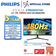 PHILIPS 27M2N5510J EVNIA 5000 GAMING MONITOR ( 27" IPS QHD / 1MS / 180HZ / HDR400 / ADAPTIVE SYNC / 