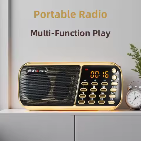B853 Portable Small Audio Old Man Portable FM Radio MP3 Format Player Supports Dual TF Card U Disk a