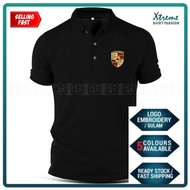 Polo T Shirt Porsche Embroidery Motorsport Car Racing Team Tuning Performance 911 Carrera Panamera M