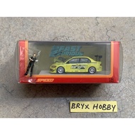 Fast Speed 2 Fast 2 Furious Evolution 7 With Brian Figure #FS64EVO7GFNFF Green (1:64)