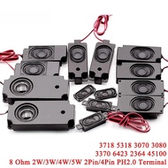 3718 5318 3070 3080 3370 6423 2364 45100 Loudspeaker 8ohm 2W/3W/5W 8R Loud Speaker 2Pin/4Pin PH2.0 C