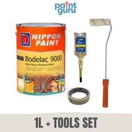 Nippon Paint Bodelac 9000 1L with Tools Set Door Paint (Chat With Us For Colours)